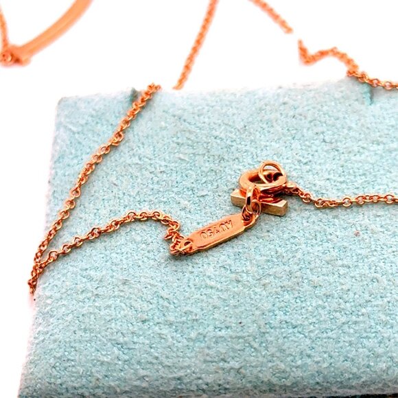 T&Co. 18k Rose Gold Smile Necklace - Picture 6 of 9